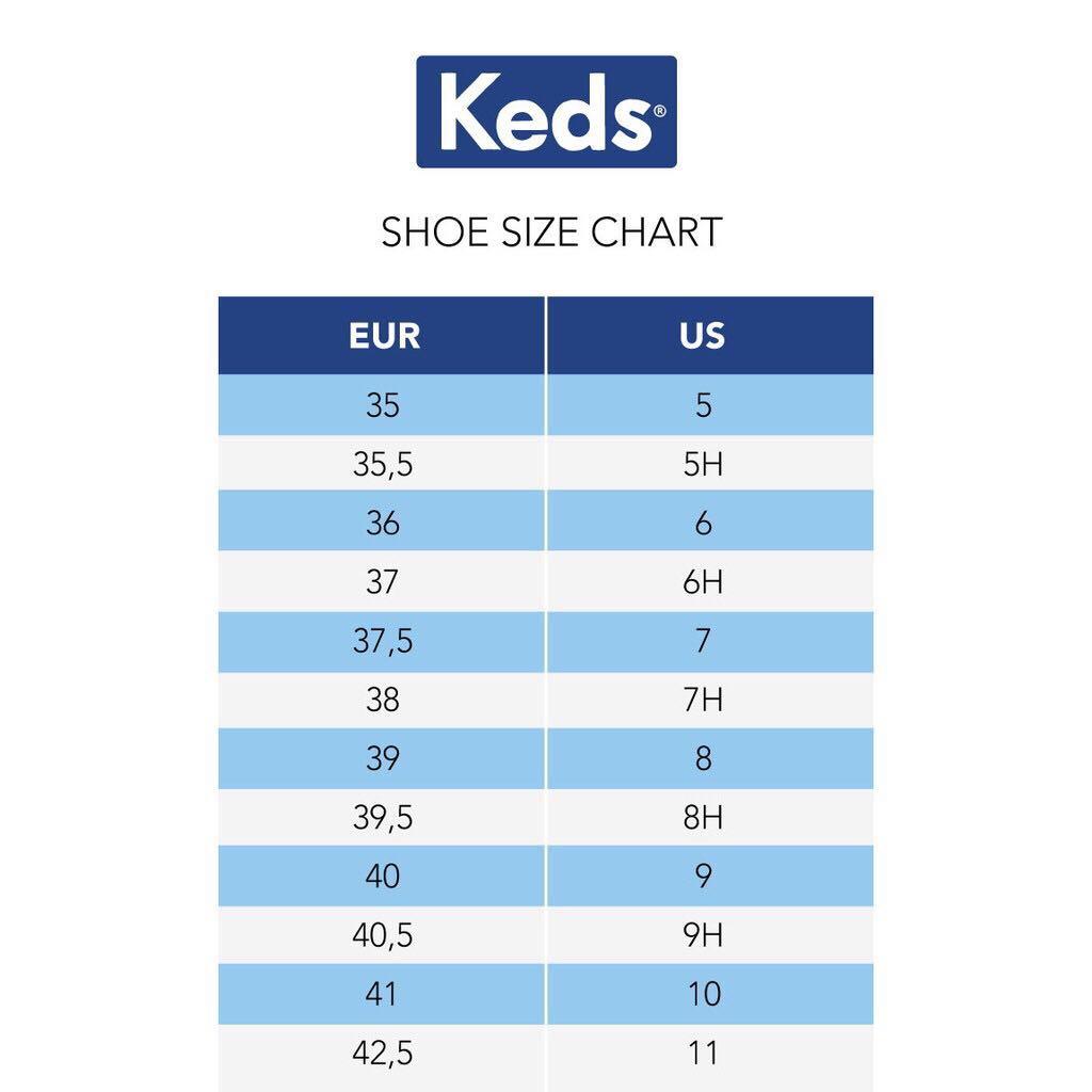 Keds size chart outlet