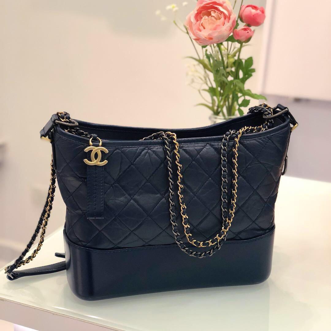 Chanel Gabrielle Bag Small So Black, Luxury, Bags & Wallets on Carousell