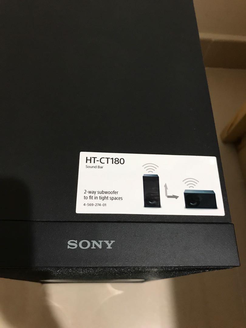 Sony HTCT180 sound bar, 音響器材, Soundbar、揚聲器、藍牙喇叭、耳擴 Carousell