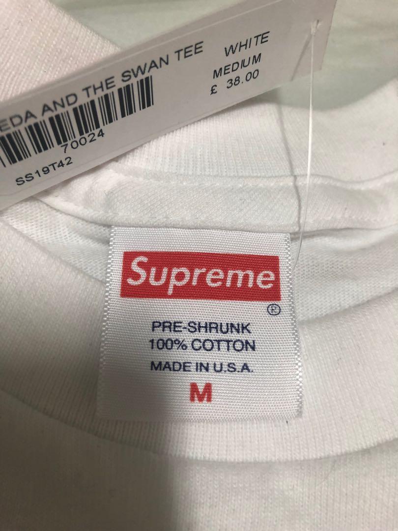 supreme leda and swan tee