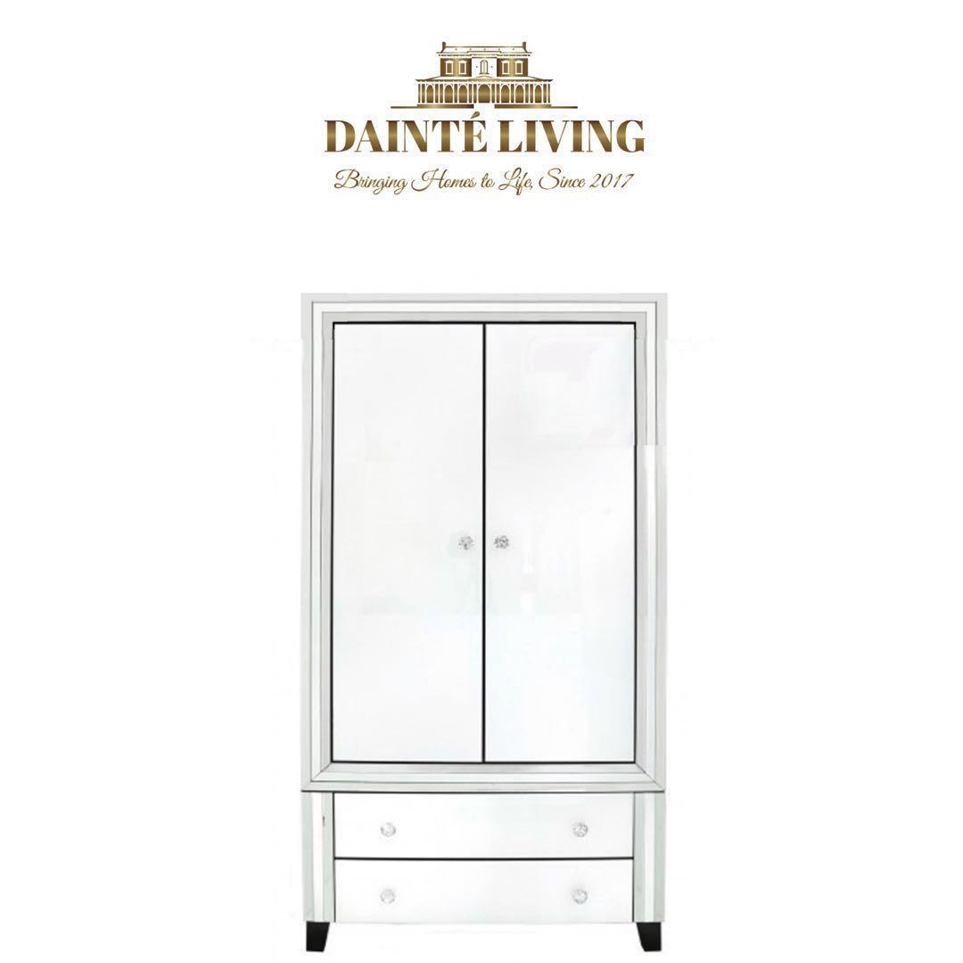 Romano discount mirrored wardrobe
