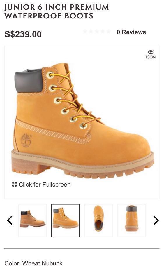 premium 6 inch boot for juniors in yellow