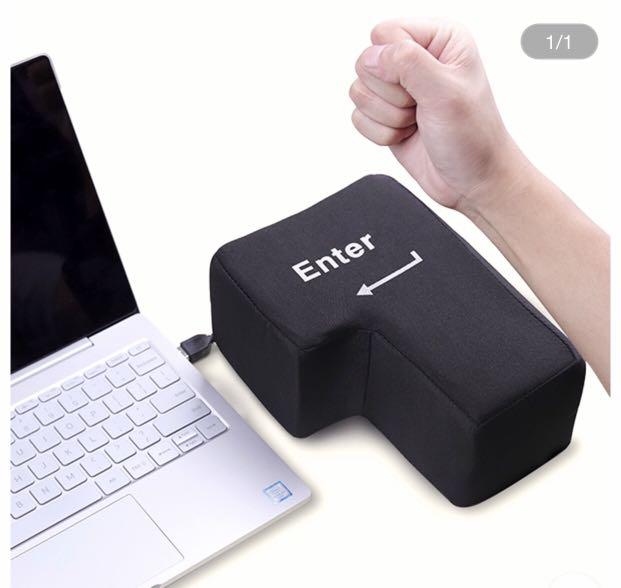 Usb舒壓大enter鍵 全新 電腦3c 其他電子產品在旋轉拍賣