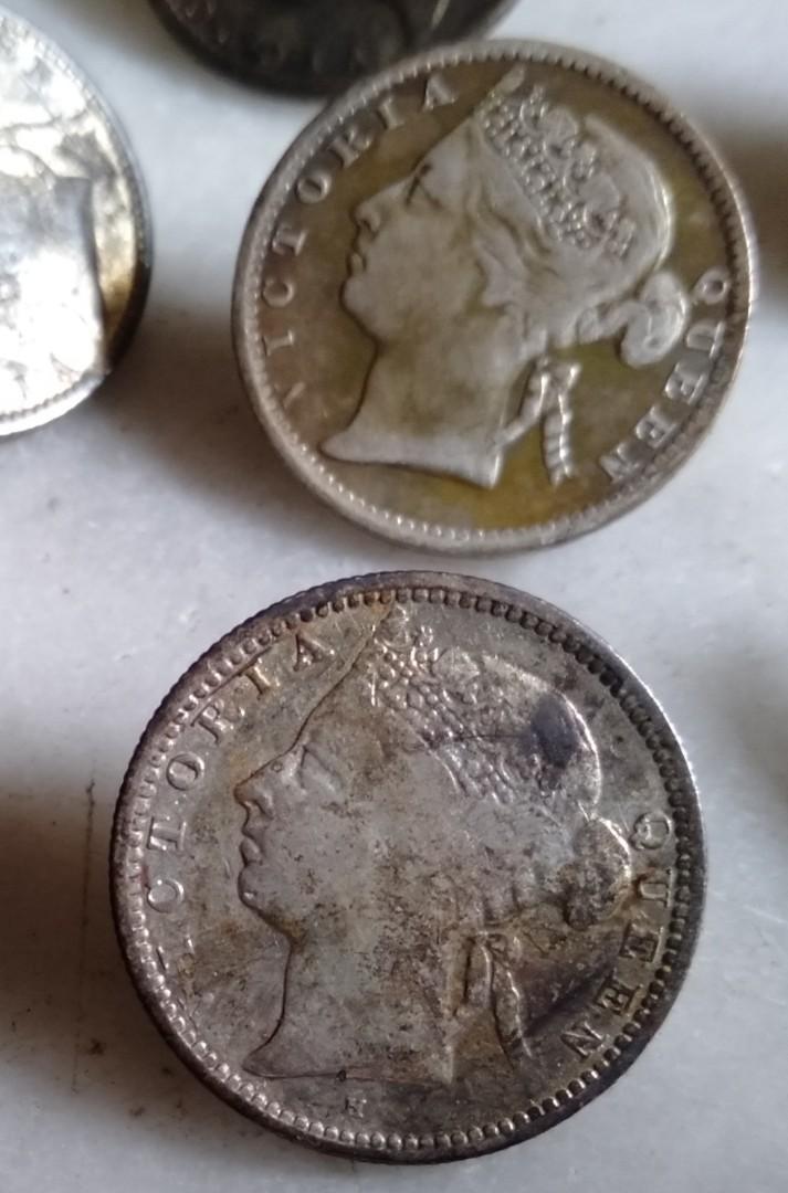 silver coin buttons