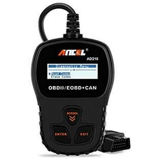 ANCEL AD210 OBD II Car Code Reader Automotive Vehicle OBD2 Scanner Diagnostic Scan Tool - Black