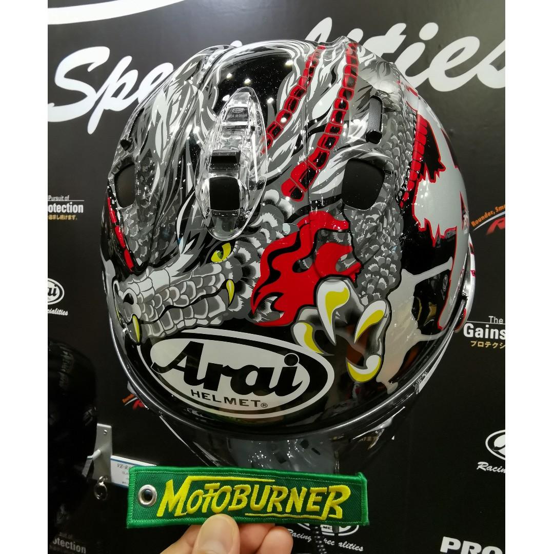 Arai Vz Ram Dragon Japan Version Motorcycles Motorcycle Apparel On Carousell