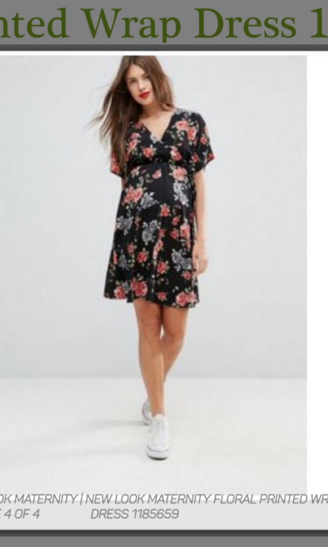 Asos Maternity Dress V Neck Sleeveless Knee Length Uk 6 Eur 34