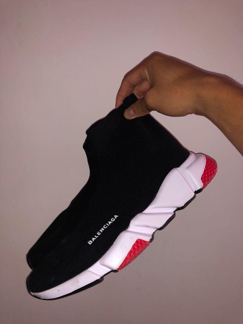 BALENCIAGA SPEED TRAINER BLACK/SILVER FROM