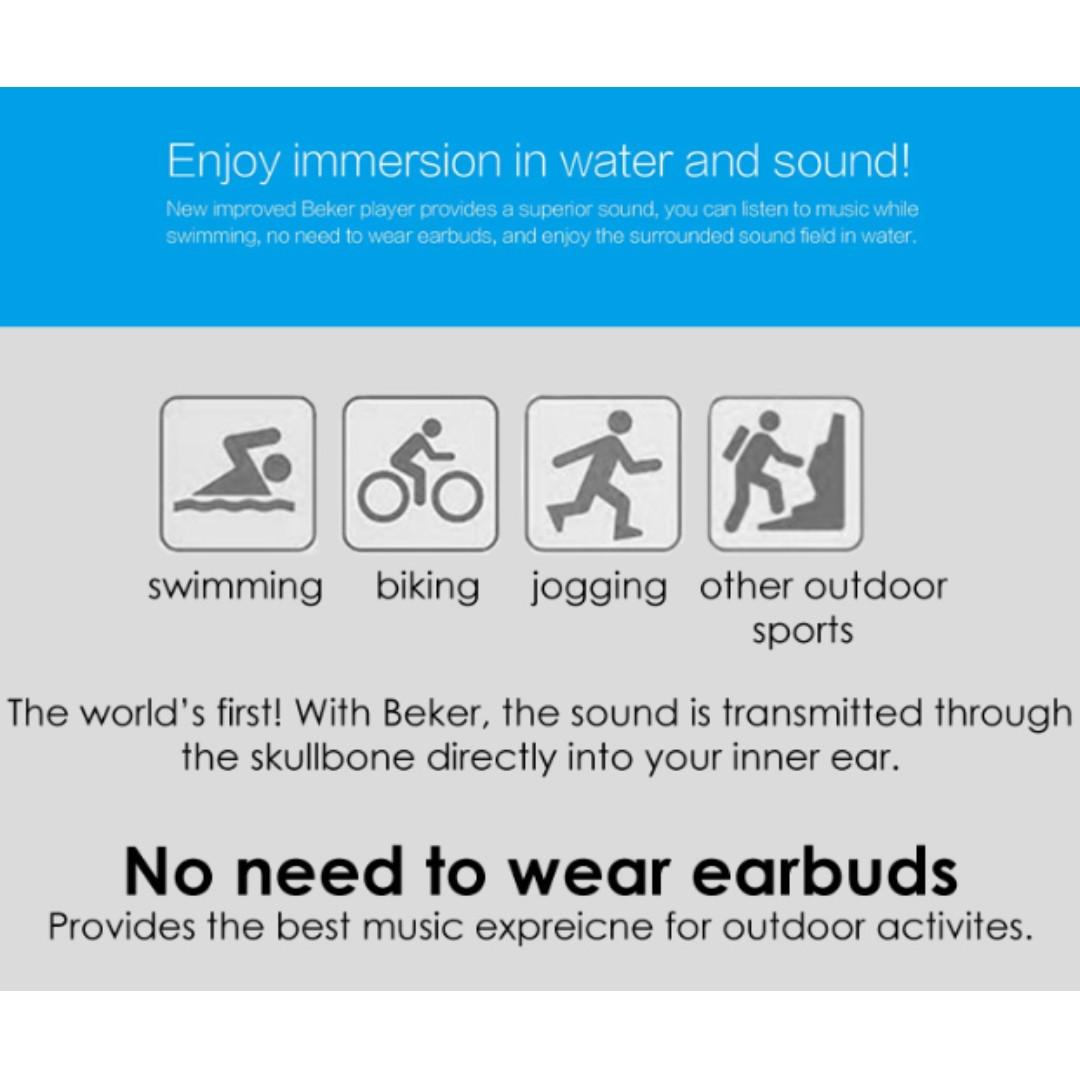 Beker waterproof mp3 2025 player