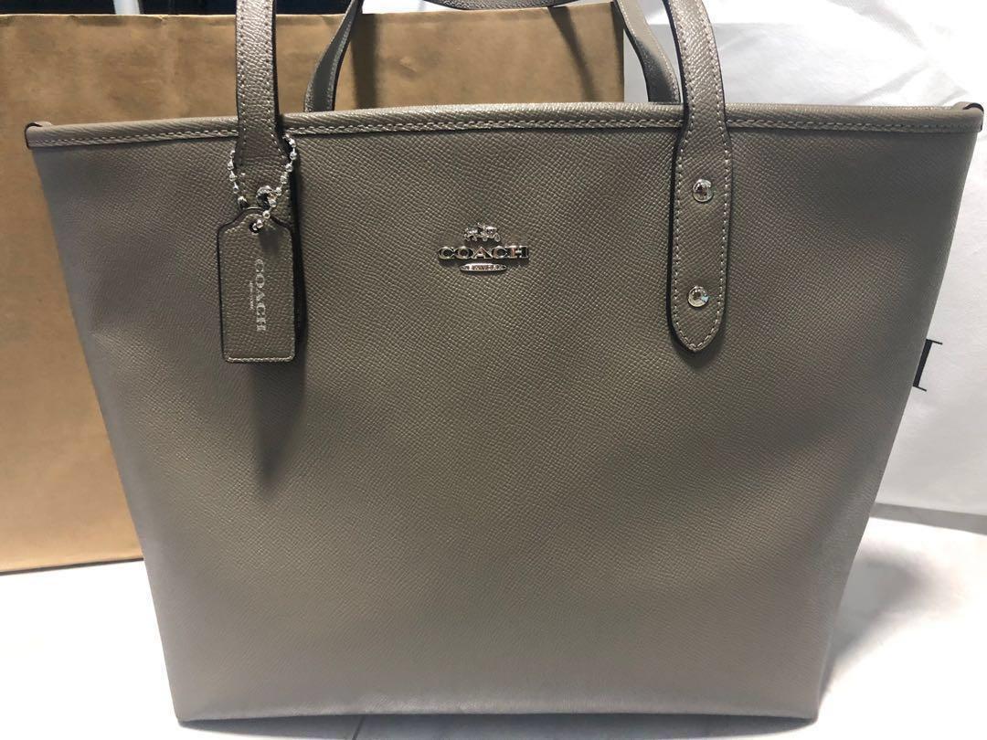 coach crossgrain leather tote