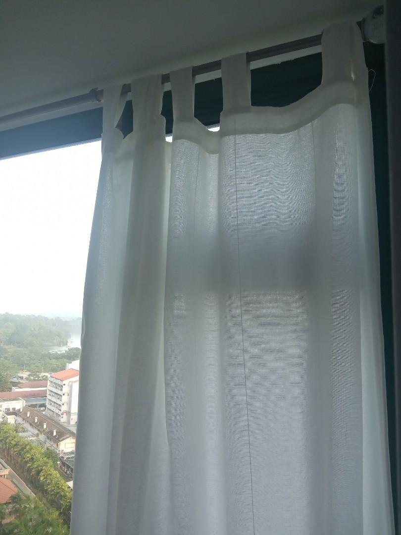 Cream Ikea Half Curtains X2 Furniture Home Decor Others On