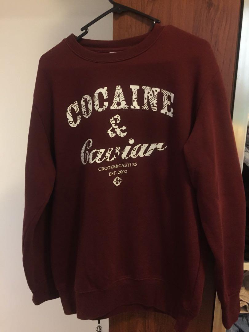 Crooks And Castles Cocaine And Caviar Crew Neck Jumper Men S