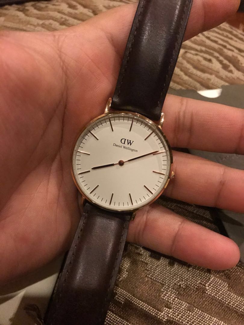 Daniel wellington 2025 watch leather strap