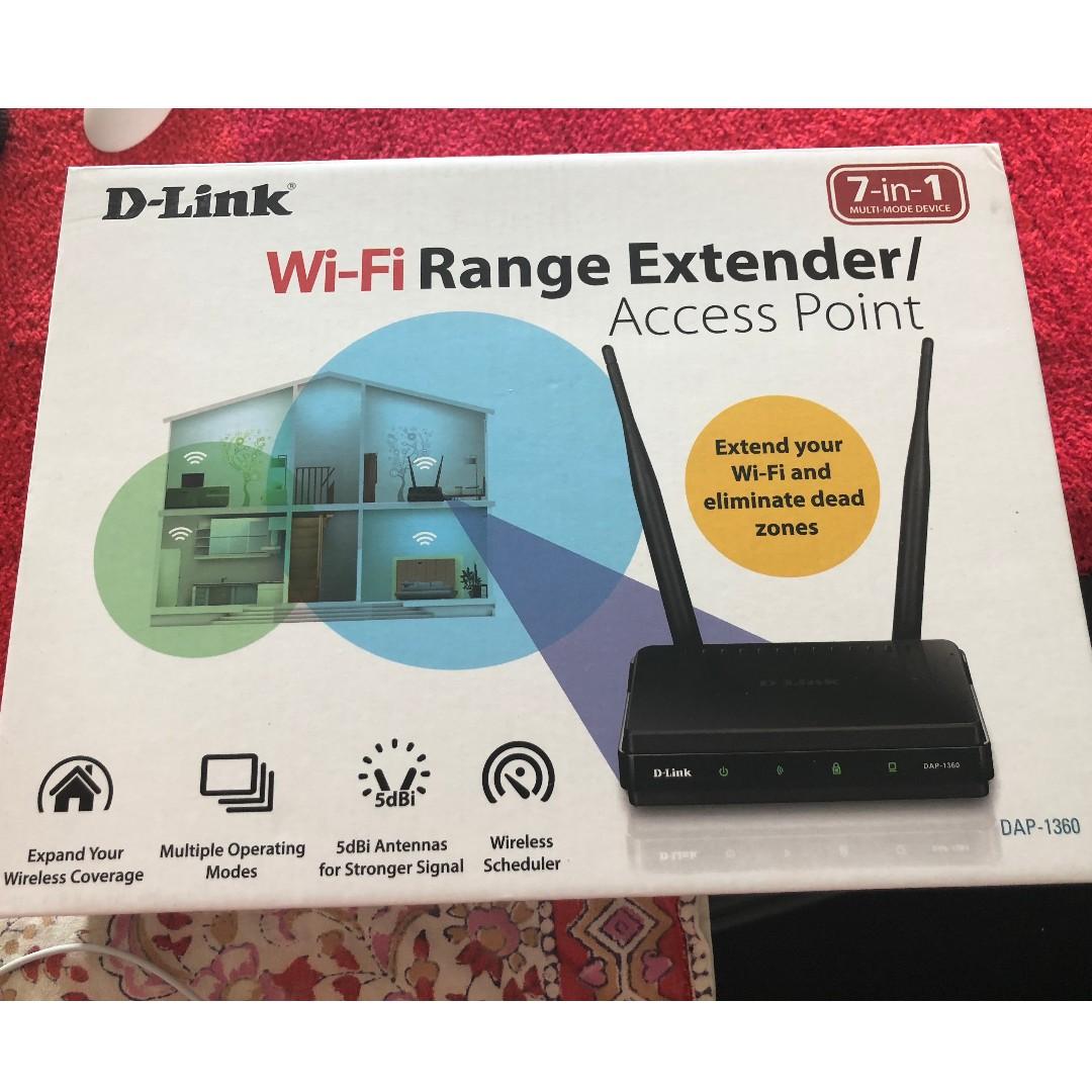 D Link Wifi Range Extender Access Point Electronics Computer Parts Accessories On Carousell