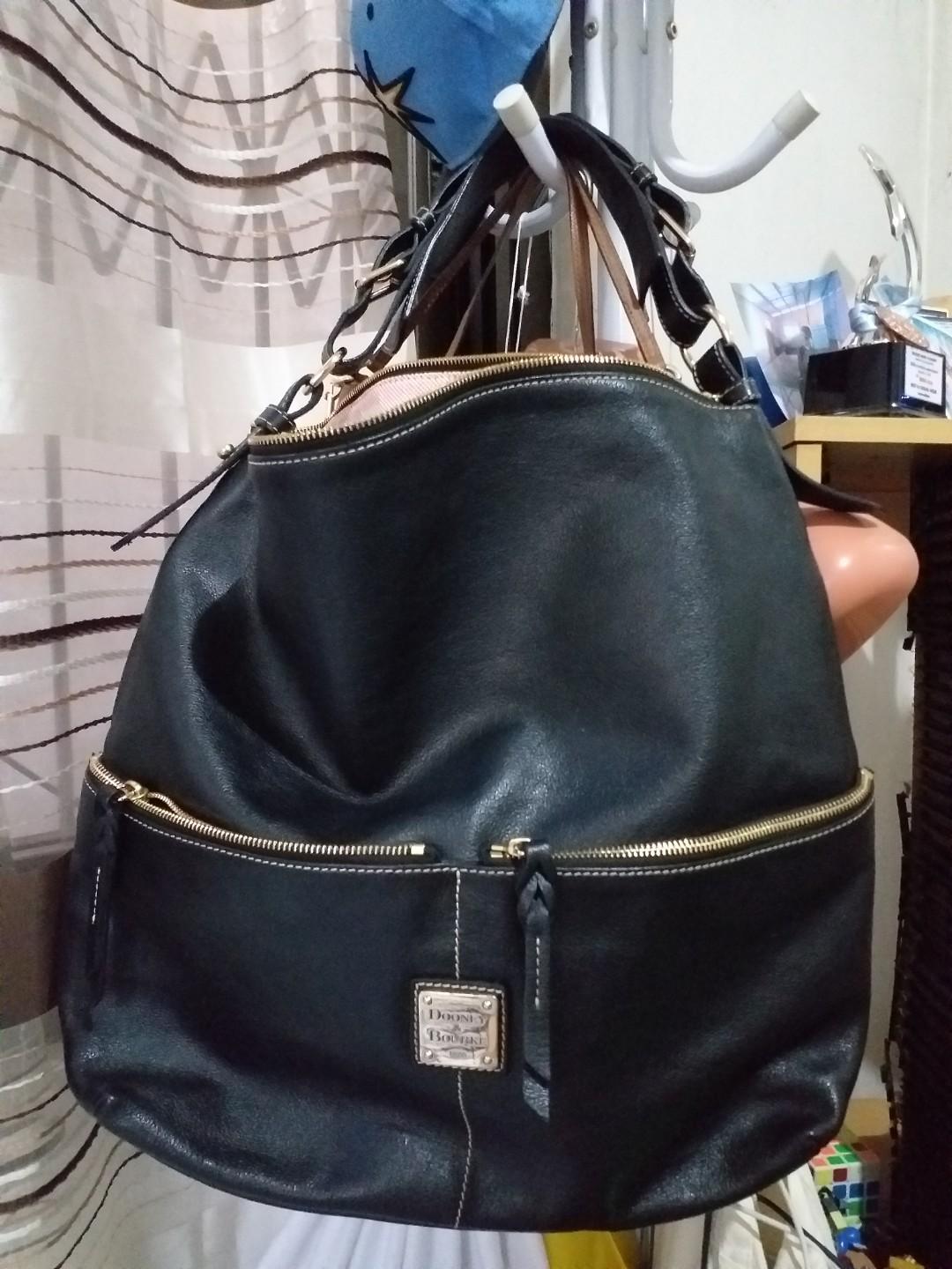 Dooney and bourke black hobo on sale