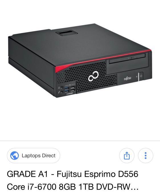 Fujitsu Esprimo D556/E85+/core I7 6700, 電腦＆科技, 手提電腦