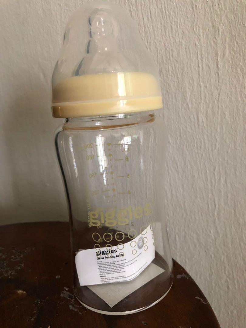 Giggles glass feeding bottle clearance