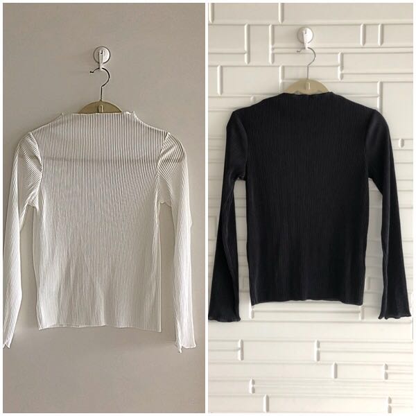 sheer mock turtleneck