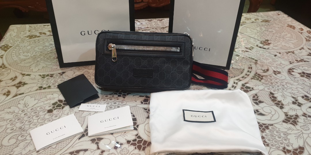Gucci soft gg supreme belt on sale bag