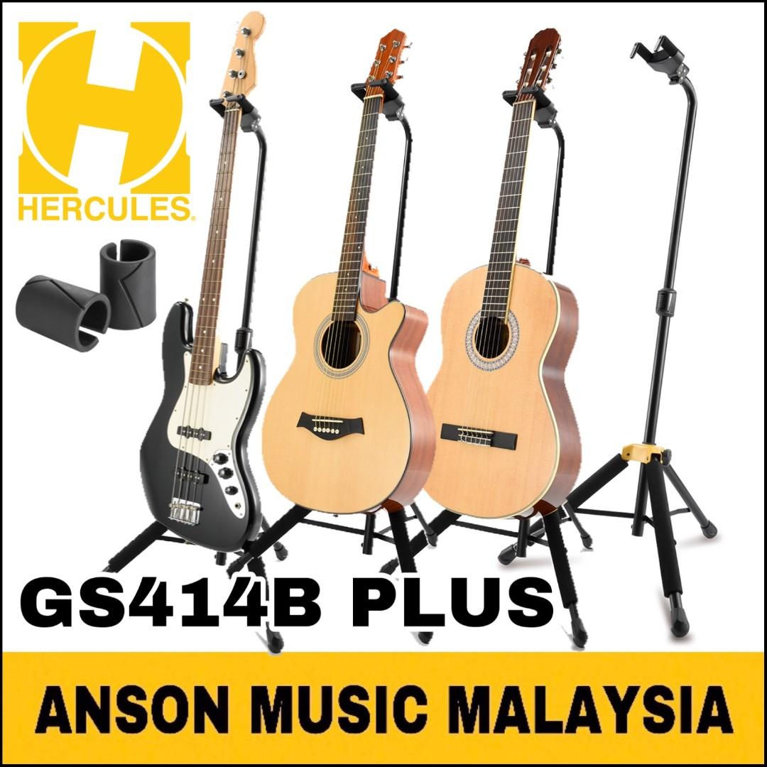 Hercules GS414B PLUS Upgraded Auto Grip System (AGS) Single Guitar
