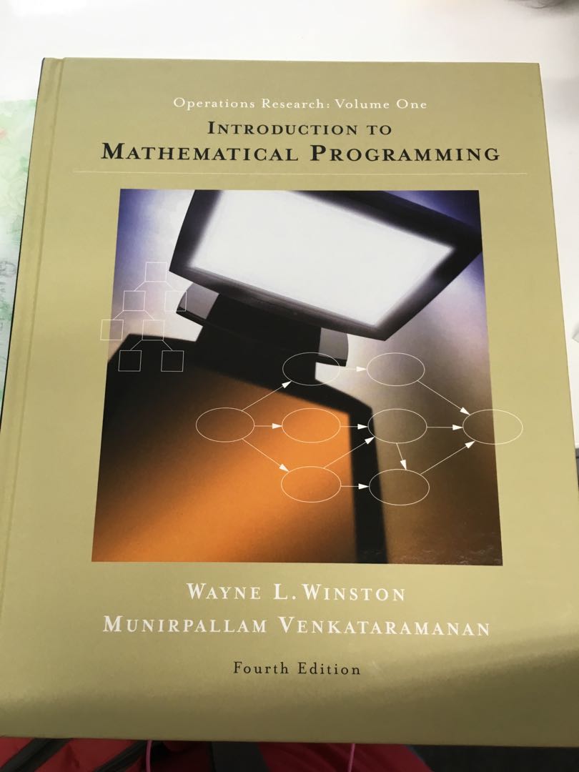 Introduction To Mathematical Programming