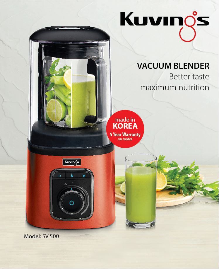 Kuvings vacuum blender SV500S, TV & Home Appliances, Kitchen Appliances, Juicers, Blenders