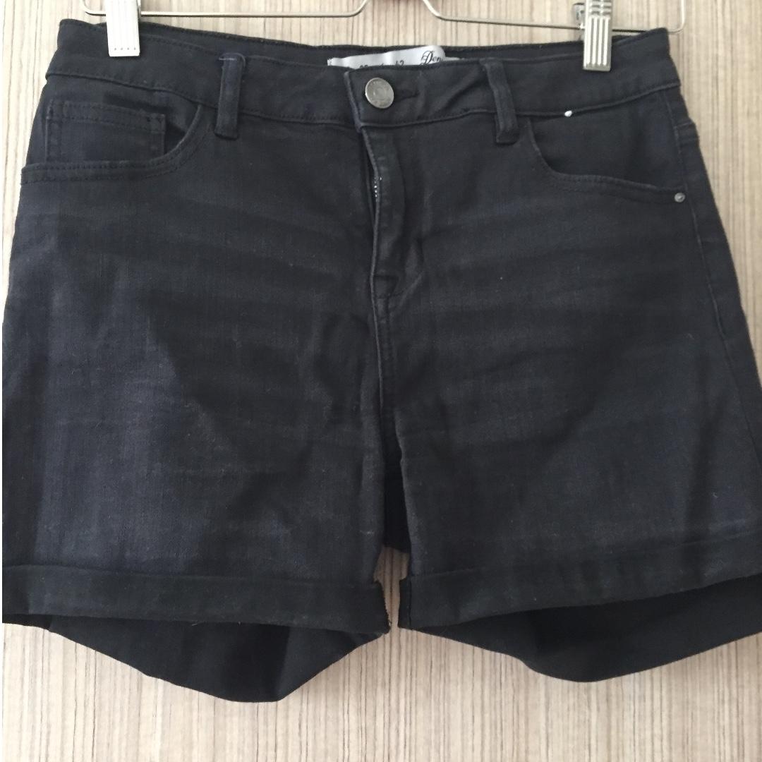 black denim shorts ladies
