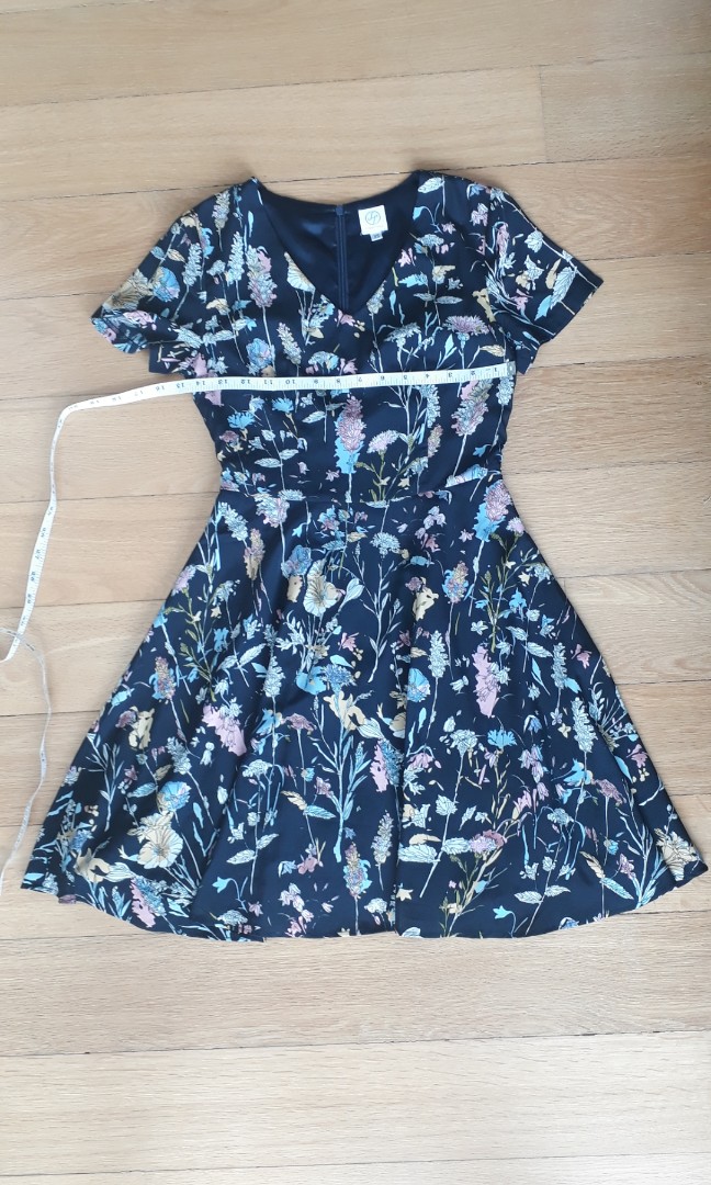 blue floral summer dress