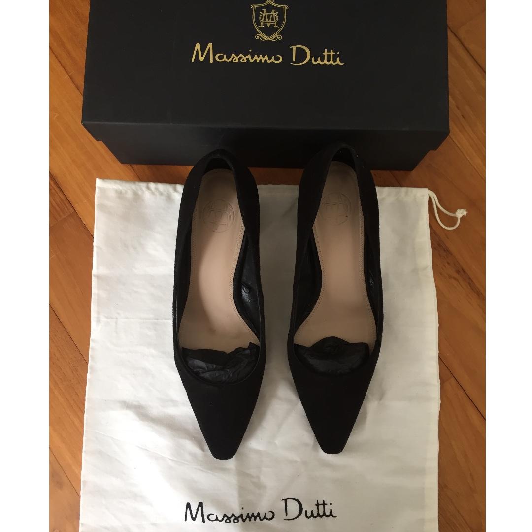 ladies suede court shoes
