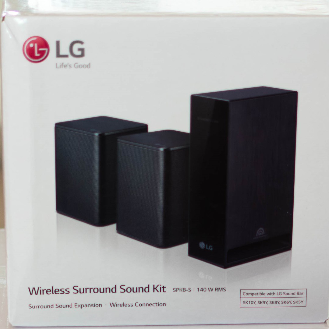 New LG SPK8 S Soundbar Rear Wireless Speakers Kit