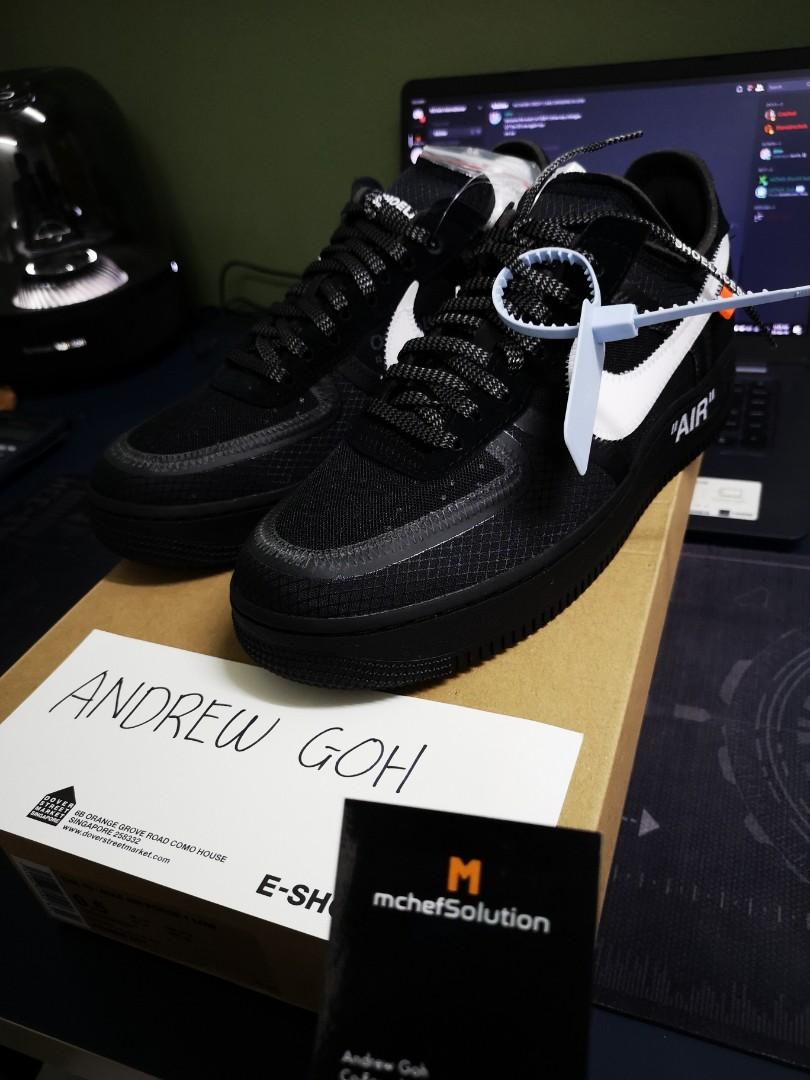 the ten air force 1 black