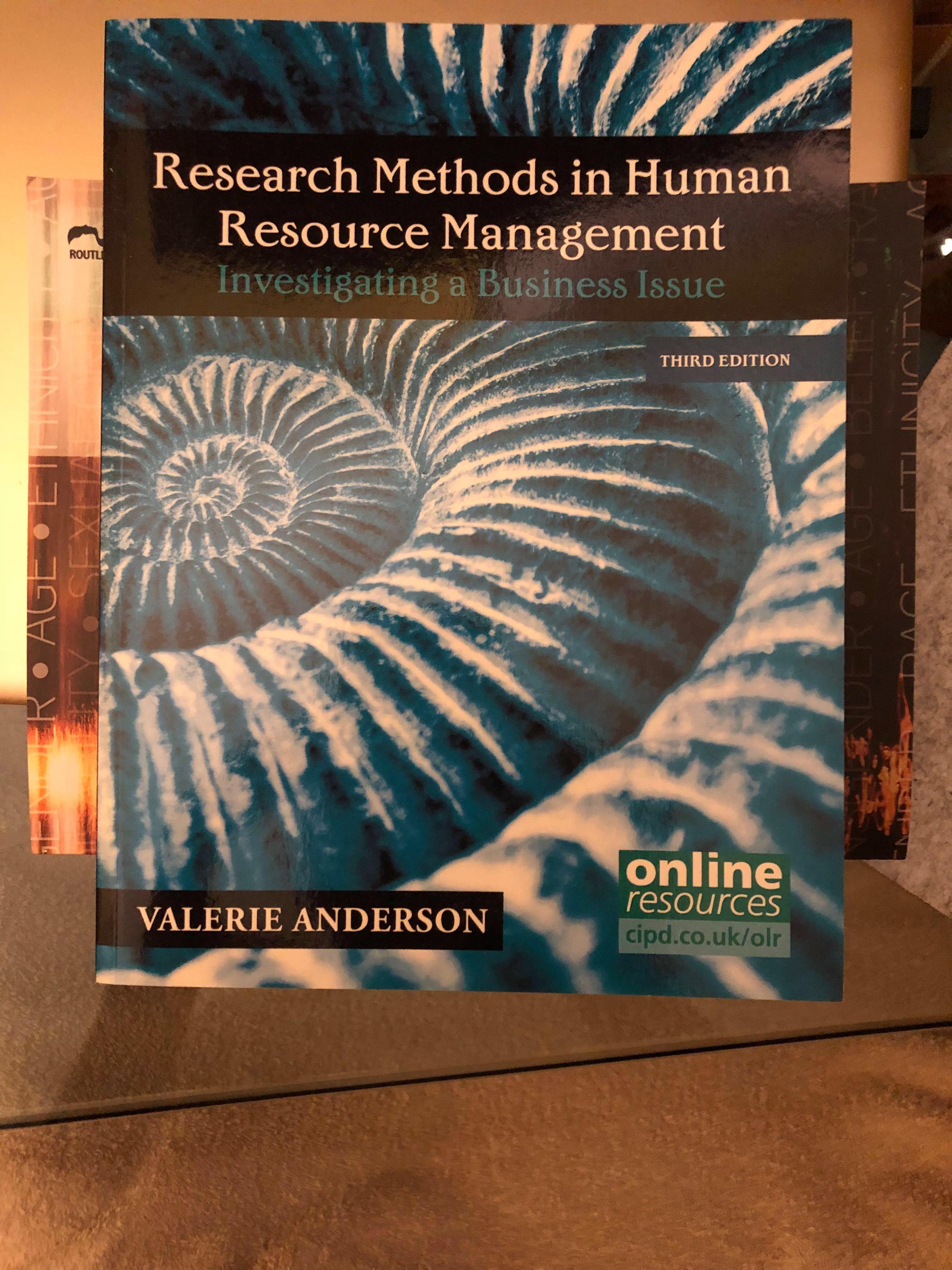 Research Methods In Human Resource Management Books - 