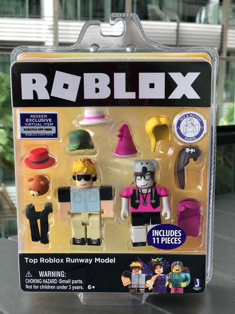 Roblox Runway Model Toys Games Bricks Figurines On Carousell - roblox series 3 top roblox runway model new unopened with