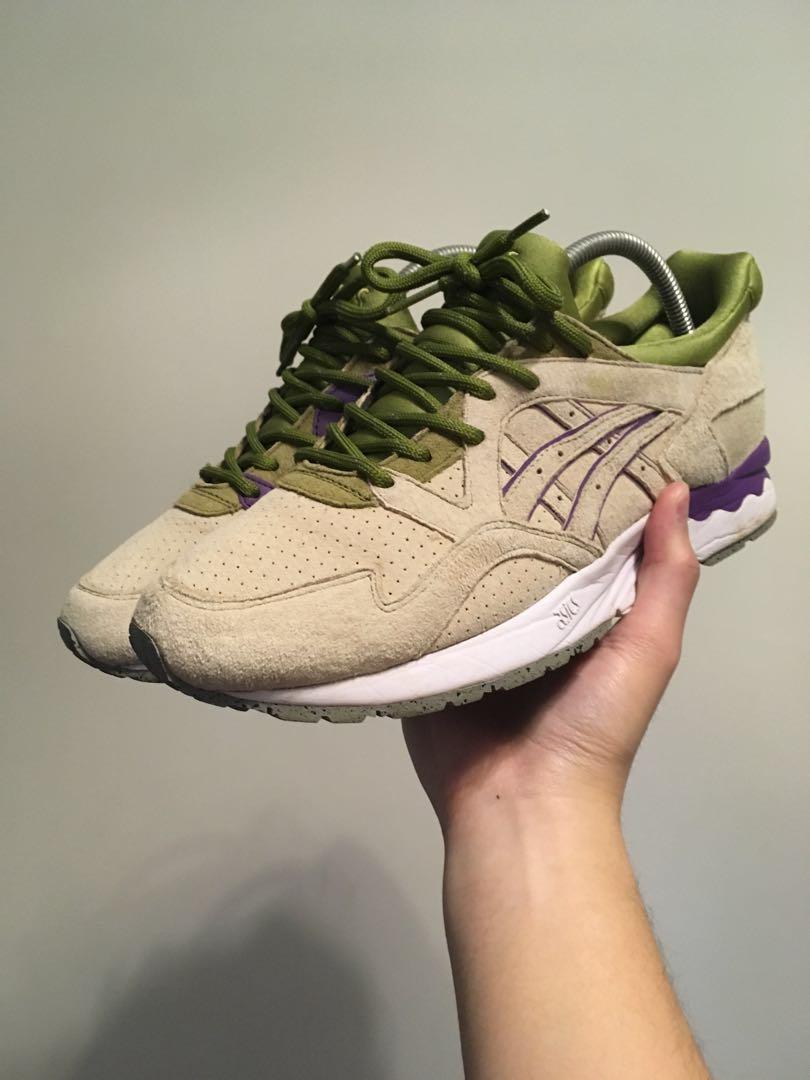 khaki asics