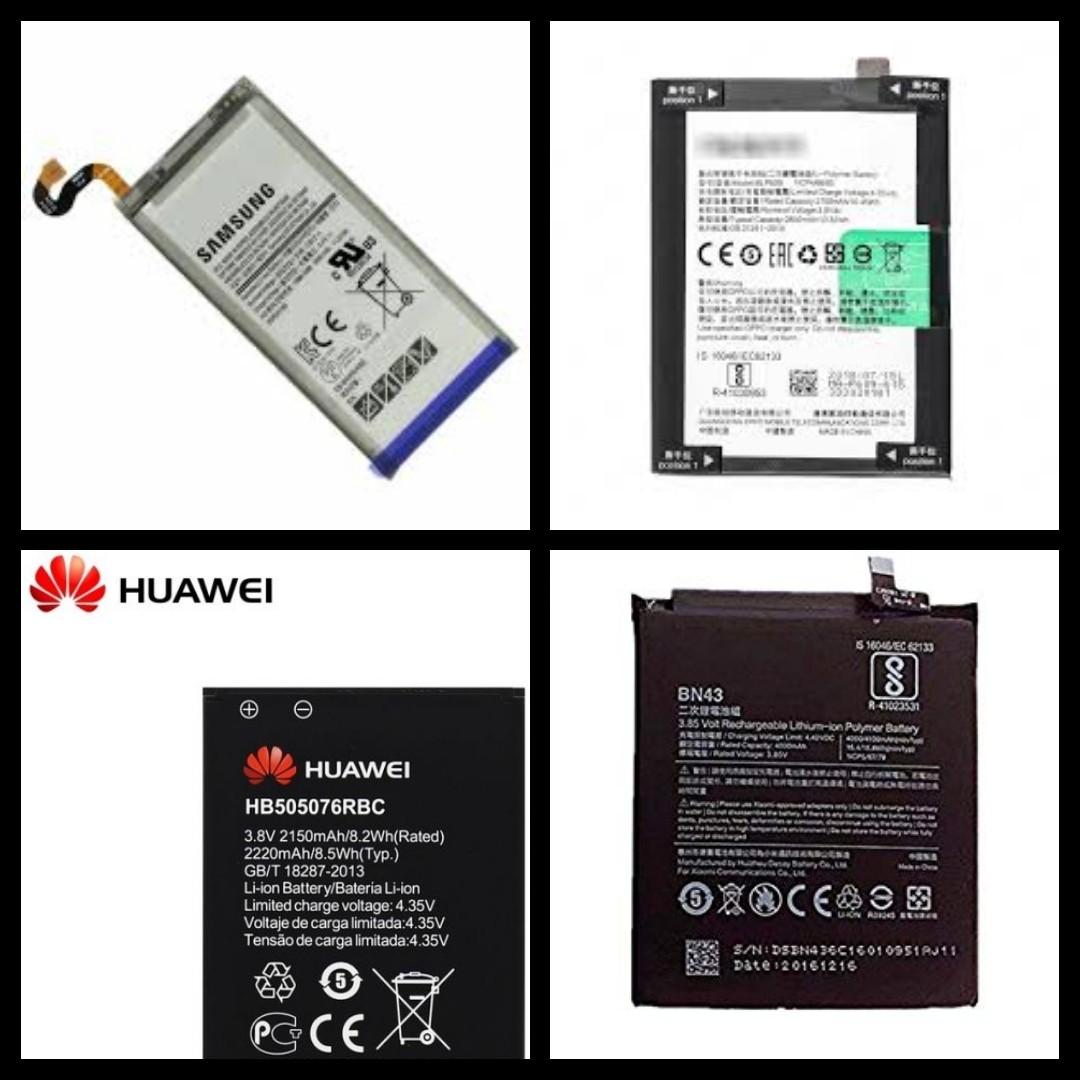 Samsung Huawei Oppo Xiaomi Battery Mobile Phones Tablets
