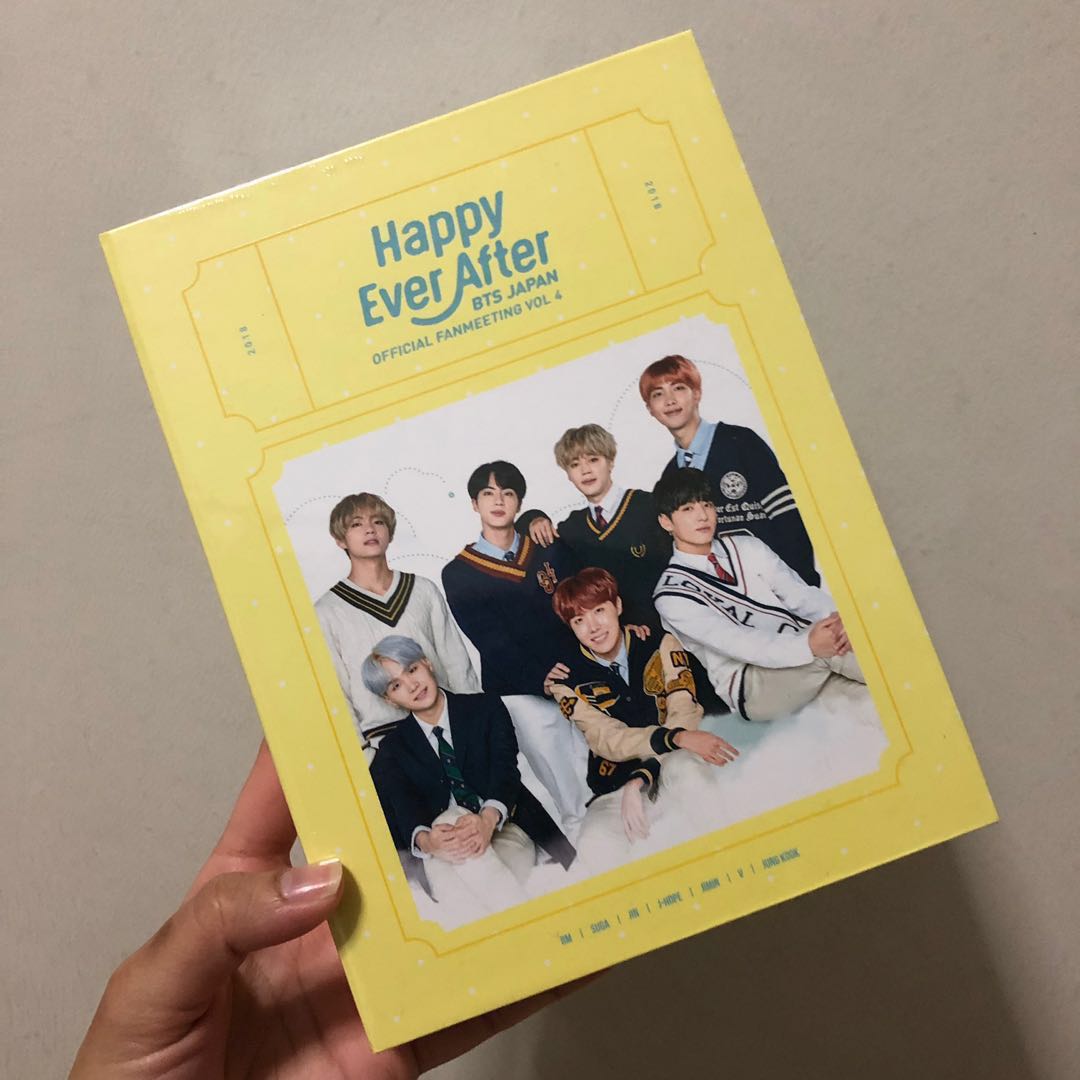 Sealed BTS Japan Official Fanmeeting Vol 4 Blu Ray Happy Ever After,  Hobbies  Toys, Memorabilia  Collectibles, K-Wave on Carousell