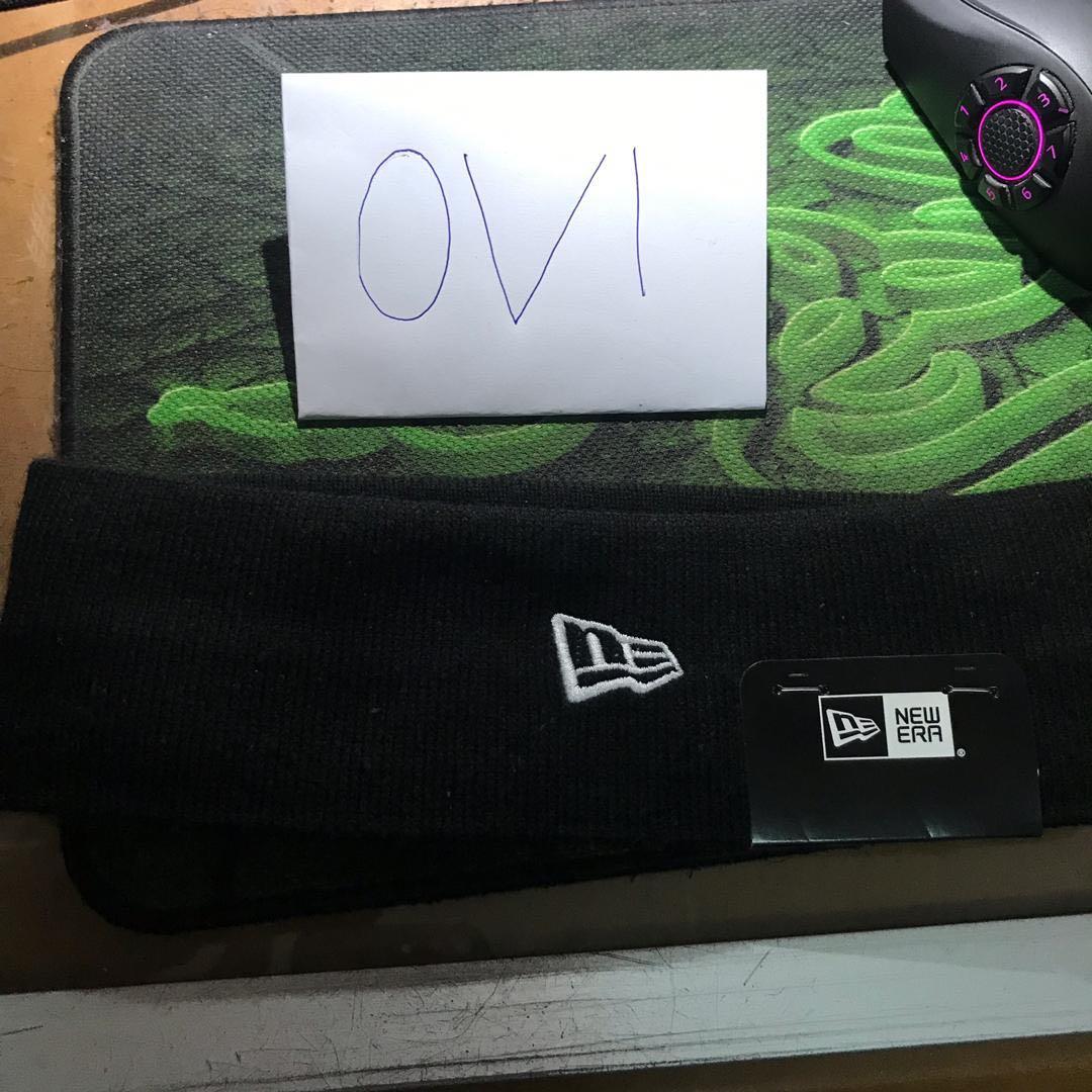 Supreme new era big logo headband Fw18 BLACK Men s Fashion
