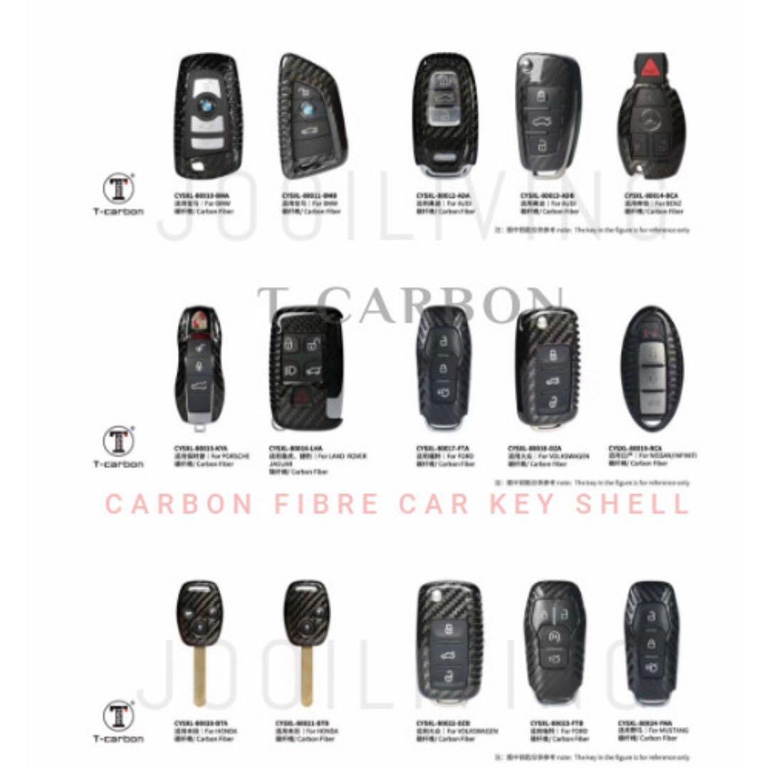 T Carbon Genuine Japan Toray Carbon Fibre Key Shell For