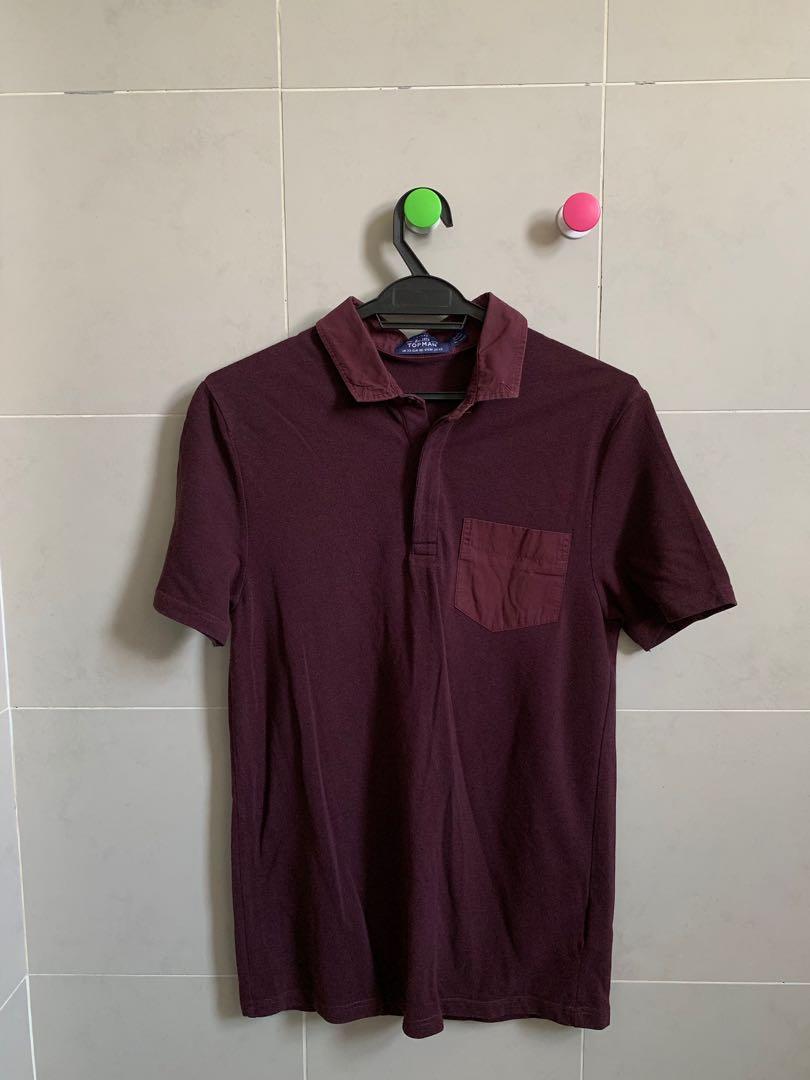 TOPMAN collared tee (Category: Tshirts & Polo Shirts) located in Shah Alam. Submitted by thriftpoppinn (Listing ID 221197828, Image 1). Description: PRICE INCLUSIVE OF POSTAGE 👌🏻.