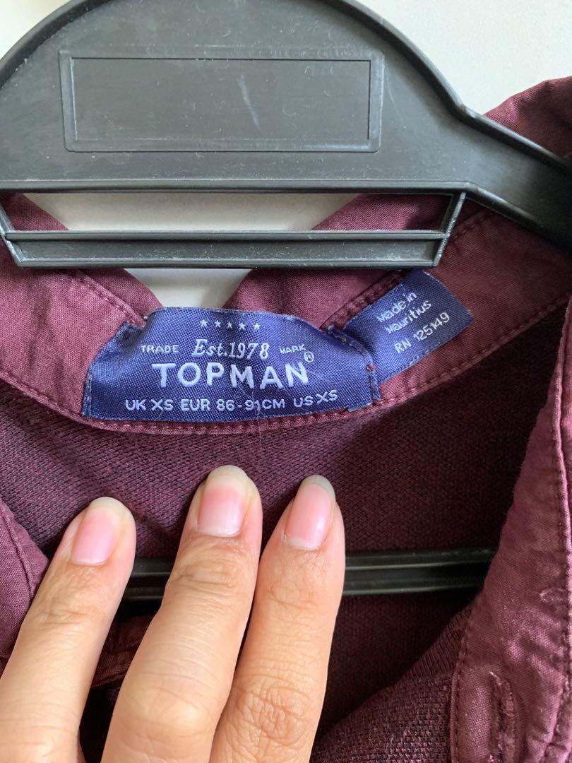 TOPMAN collared tee (Category: Tshirts & Polo Shirts) located in Shah Alam. Submitted by thriftpoppinn (Listing ID 221197828, Image 3). Description: PRICE INCLUSIVE OF POSTAGE 👌🏻.