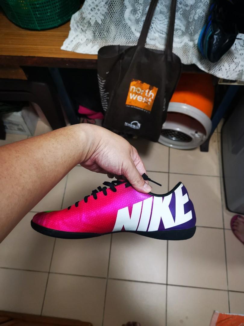 Uk11 Us12 Euro 46 Nike Mercurial Soccer Shoes Indoor Pink Purple