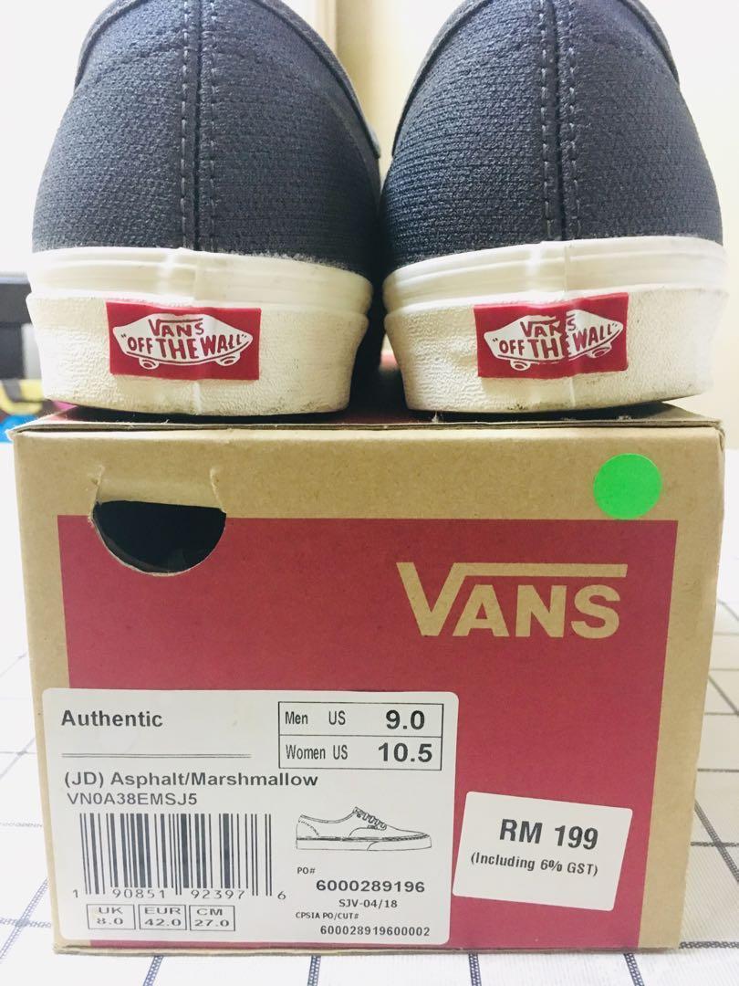 Vans JD Asphalt Marshmallow Men s Fashion Footwear Sneakers