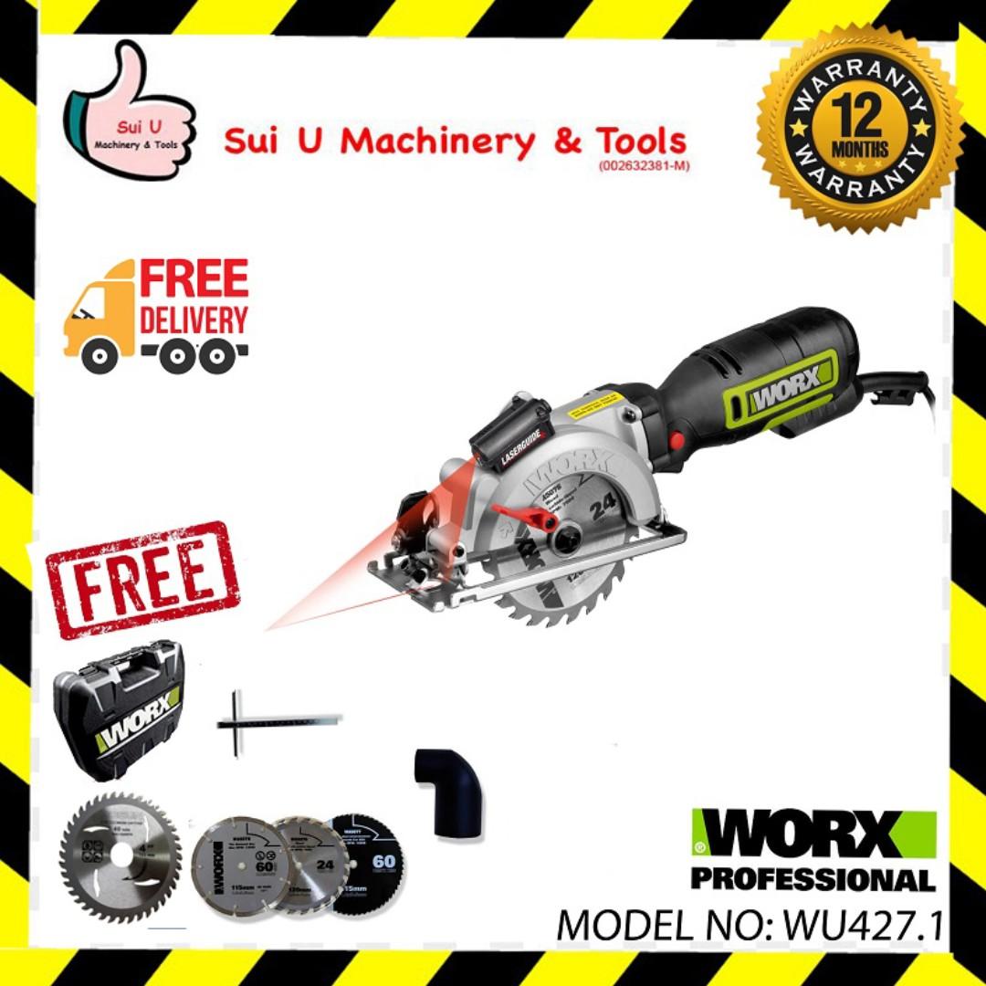 Worx WU427.1 120mm 710w Compact Circular Saw WorxSaw FOC Bosun