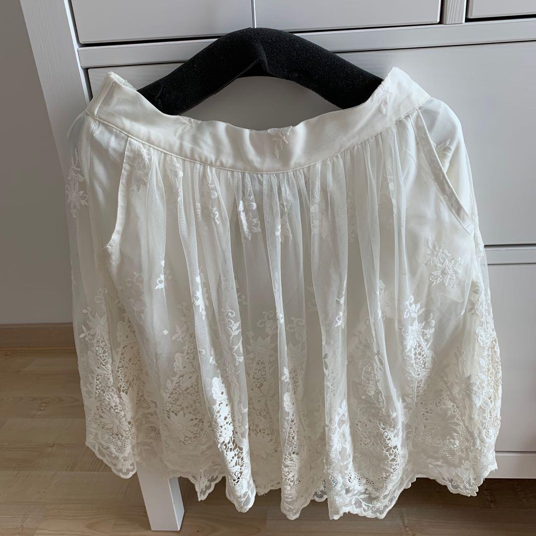 White tulle skirt xs clearance