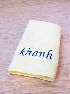 Personalized Embroidery service on Face Towel