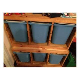 Storage combination with boxes (Trofast Ikea)