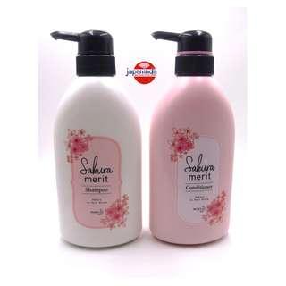 Kao Sakura Merit Shampoo & Conditioner Set 480ml