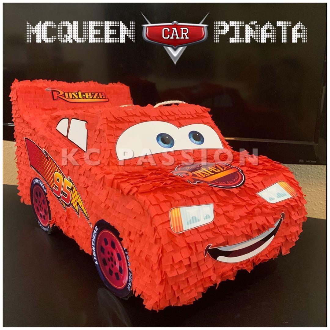 Cars Pinata Mcqueen Car Party Pinata Customized Personalized Pull String Hit Type Party Pinata Decoration Table Center Piece Photo Booth Props Design Craft Handmade Craft On Carousell