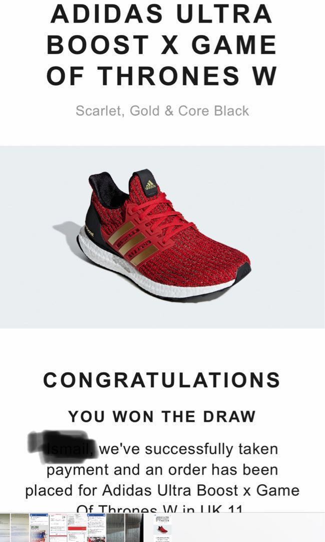 Adidas Ultra Boost Game of Thrones, Men's Fashion, Footwear, Sneakers on  Carousell