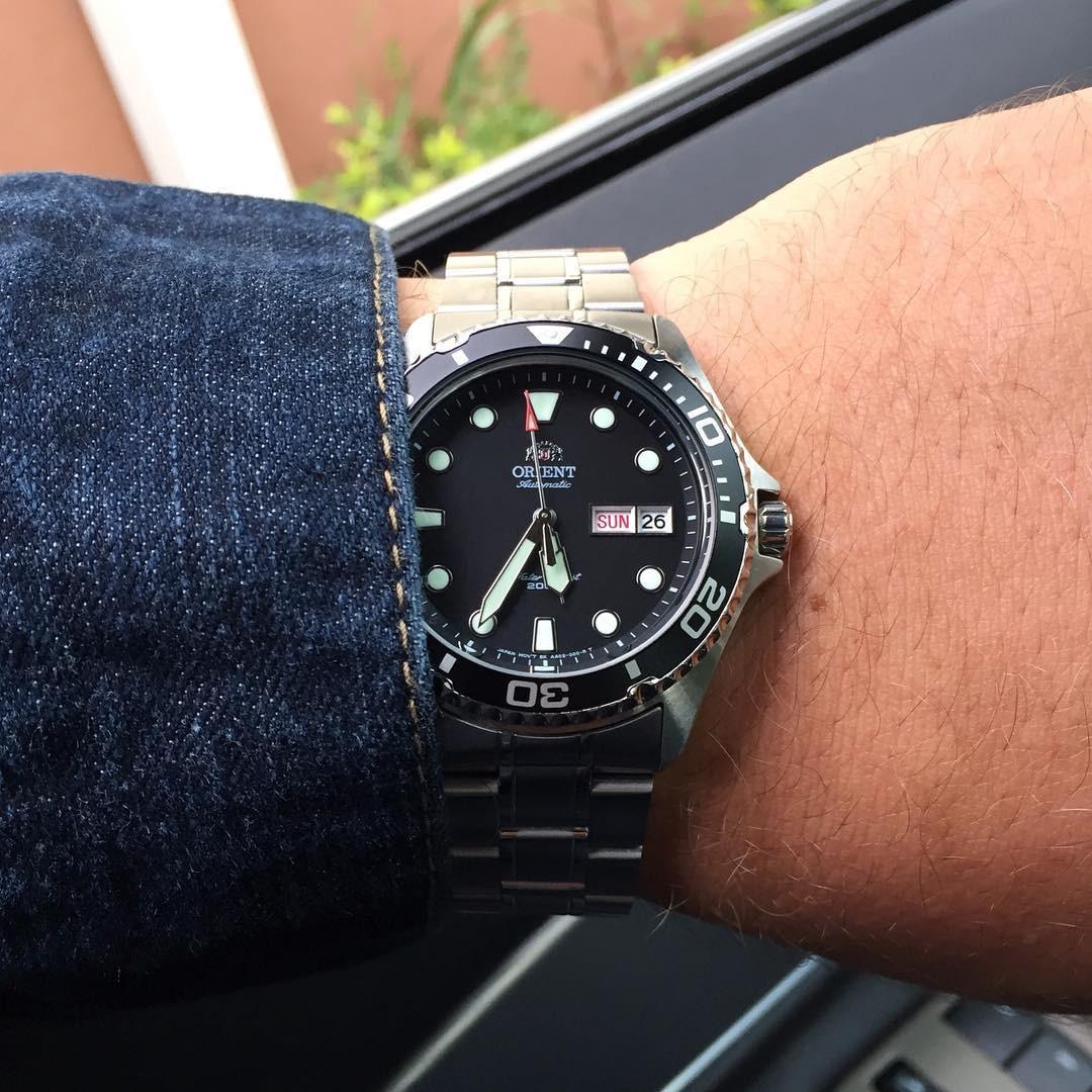 BNIB Orient Ray II Automatic Power Reserve 200M FAA02004B9 Mens